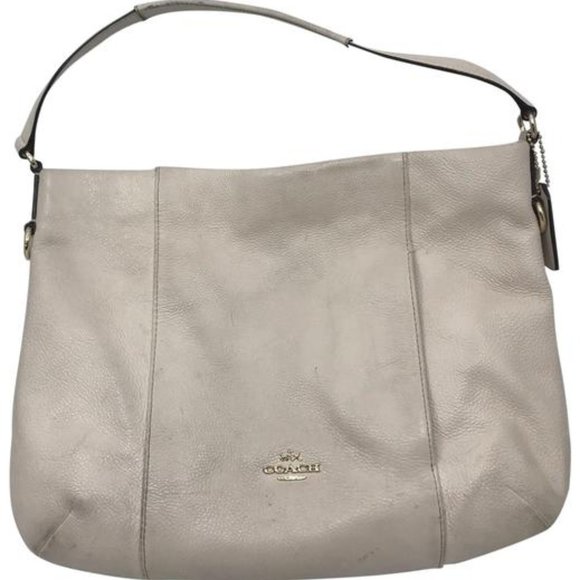 Coach Handbags - COACH White Medium Leather Handbag